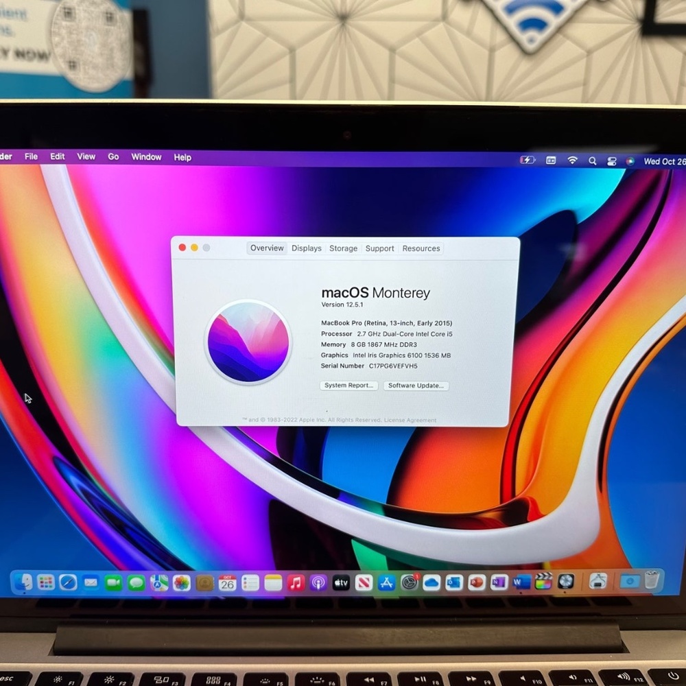 MacBook Pro 13 inch early 2015